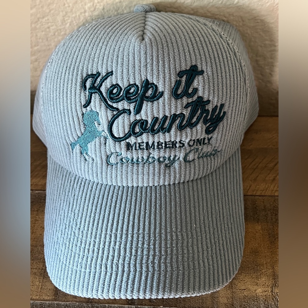Anthropologie Blue Embroidered Cap - Picture 5 of 6